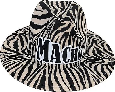 Macho Man Zebra Hat And Sticker • $29.99