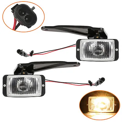 Fog Lights For 1988-99 00 Chevrolet C1500 C2500 K1500 K2500 Halogen Pair Chrome • $40.98