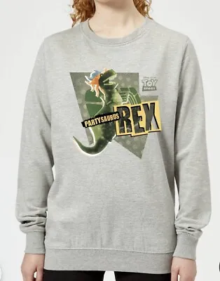 £16.99 • Buy Disney Toy Story Party Dinosaur T Rex Sweatshirt Hoodie Grey XXL Unisex BNWT!