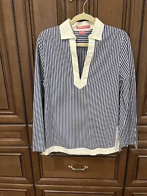 $18 • Buy Island Company Womens Tunic Blue/white Stripe Small Excellent Condition CUTE!