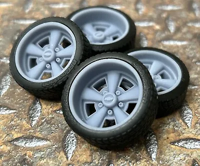 Resin 21/20 Inch “70’s Camaro” Model Car Wheels/Tires 1/24 1/25 Scale • $16.99