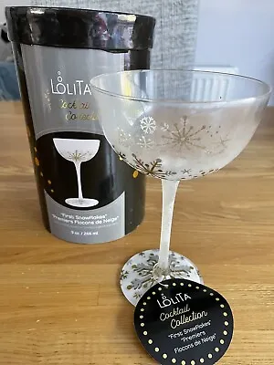 Lolita Cocktail Collection “First Snowflakes” Christmas Glass With Box • £15.99