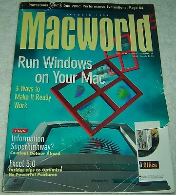 Macworld Magazine October 1994 MacIntosh Apple Mac Computers • $4.99