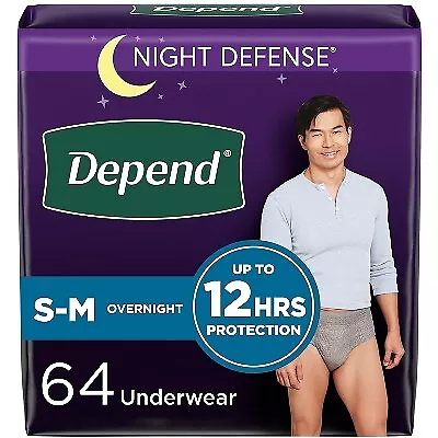 Depend Night Defense Incontinence Disposable Underwear For Men - Overnight • $37.99