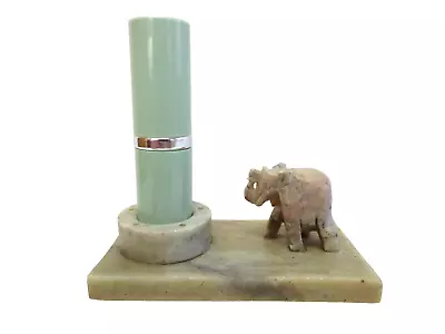 Elephant Lipstick Holder Carved Marble Vanity Display Made In India • $24.99