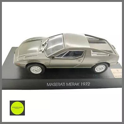 Model Car Rosary Maserati Merak Grey Years '70 '80 Scale 1:43 1/43 Die Cast • $11.43