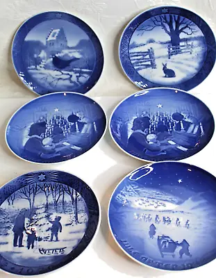 Lot 6 B & G 1966-79 Bing Grondahl Royal Copenhagen Denmark Christmas Plates • $16.99