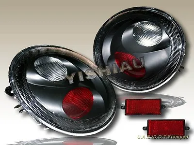 98-05 Volkswagen Beetle Gls/glx Black Tail Lights Rear Brake Lamp Assembly Lh+rh • $52.99