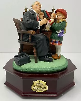 $39.99 • Buy Vintage Norman Rockwell Music Box  Doctor And The Doll   Plays Spoonful Of Sugar