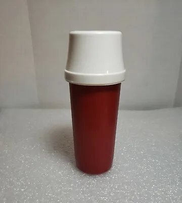 TUPPERWARE Red Catsup Ketchup Bottle #1329 Pump & Lid Travel Picnic NWOB • $7.50