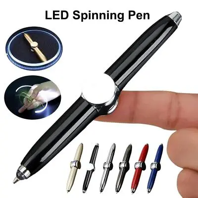 Fidget Spinner LED Light Up Pen Sensory Toy Autism Stress Relief SALE Kids I7W8 • £3.55