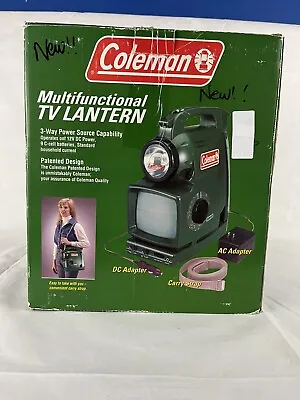 Coleman Multi-Functional TV Lantern Lamp Radio Siren Vintage B&W TV • $30