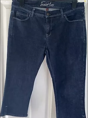 Vintage Pre Loved Oasis Scarlet Crop Jeans Size 16 • £7.99