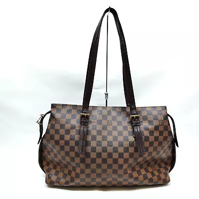Louis Vuitton LV Tote Bag N51119 Chelsea Ebene Brown Damier 3240529 • $133.50