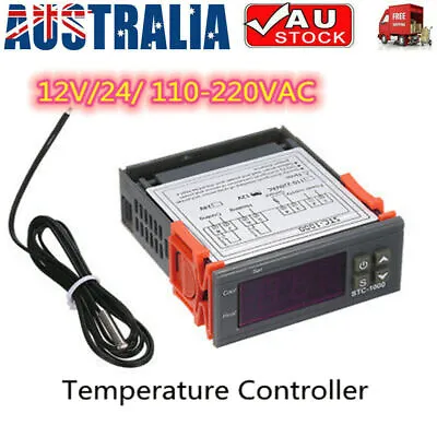 $14.49 • Buy Digital Temperature Thermostat STC-1000 Controller 12V-220V Heating Cooling LCD