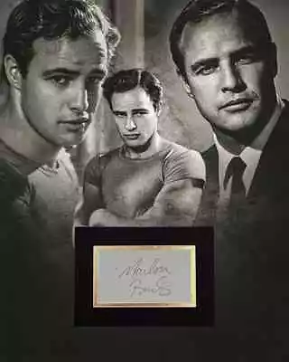 Marlon Brando Signed Cut Large Display ICZ Dave Norman Autograph COA Godfather • $1700