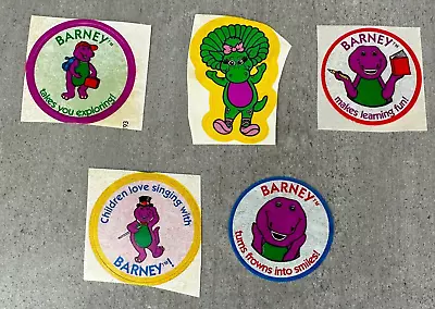 Vintage Barney & Friends Sticker LOT 1980s 1990s Baby Bop Backpack Book Magician • $29.62