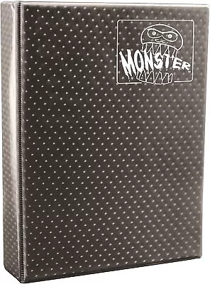 Monster Mega Gray Holofoil 9 Pocket XL Binder With Hard Cover (Twice As Large)- • $35.44