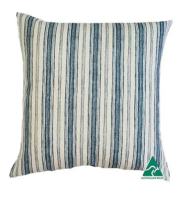 *NEW* Stunning Blue/Grey Hamptons Style Striped Cushion Cover • $60