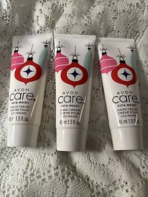 Avon ~ Purse/travel Size Hand Cream ~ Lot Of 3 ~ Vita Moist ~  • $15.50