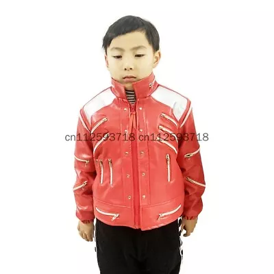 MJ Michael Jackson Beat It Red Jacket Kids Boys Toddler Costumes 5-14 Christmas • $79.99