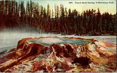 $5.99 • Buy Postcard Punch Bowl Spring Yellowstone National Park Wyoming A13