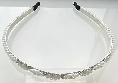 £3.99 • Buy Pearl Diamante Crystal Alice Hair Band Headband Wedding Bridesmaid Party Prom