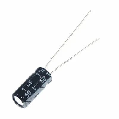 50V 0.1uF 0.22uF 0.33uF 0.47uF 1uF 2.2uF 3.3uF 4.7uF 10uF Electrolytic Capacitor • $2.09