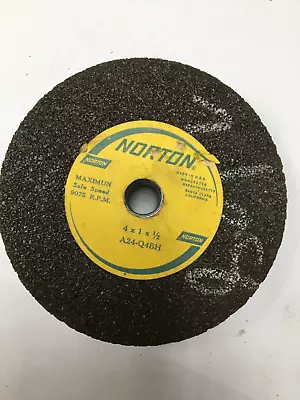 Norton Grinding Wheel  4  X 1  X 1/2  A24-Q4BH A575395 PC 251 • $20