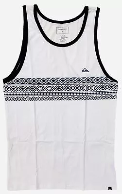 Quiksilver Men's Tribal Fuzz Framed Graphic Print Tank Top Tee T-Shirt • $17.99