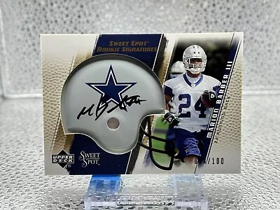 2005 UD Sweet Spot Marion Barber Dallas Cowboys #255 Auto Autograph RC #54/100 • $50