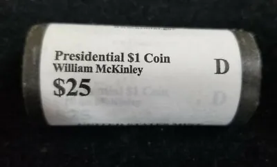 $79 • Buy 2013 D William McKinley 25 Coin Uncirculated U.S. Mint OBW ONE-$25 Roll