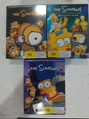 The Simpsons DVD Lot Seasons 678 Bundle PAL Region 4 All Discs Checked And VG • $35