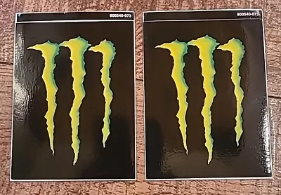 2 Monster Energy Promotional Stickers Decals 3.25x4.25 Inches • $2.50