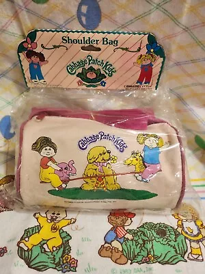 VTG 1983 Cabbage Patch Kids 8  Pink Canvas Tote Bag/Shoulder Bag With Strap New! • $34.20