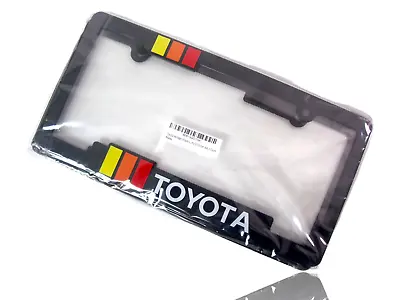 Set Of 2 Toyota Heritage Striped License Plate Frame Fits Tacoma Tundra 4Runner • $14.89