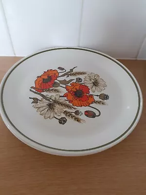 £4 • Buy J & G Meakin Poppy Pattern Tea Plates X 2 - 17.75cm Diameter 
