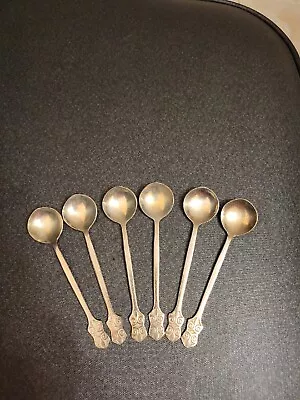 Tea/Coffee Spoons Vintage 1970s Set Of 6 USSR SILVER Plated/ Melchior Probe MA4 • $29.99