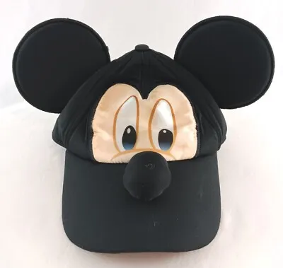 Black Mickey Mouse Cap With Nose And Ears Disney On Ice • $9.99