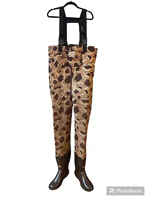 CABELAS Chest Waders Camoflauge Hunting Fishing Size 13 Boots; As Is • $49