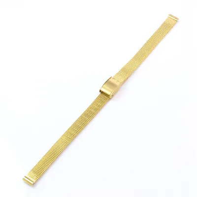 WAY DENG Mesh Metal Watch Band Stainless Steel Gold Strap Bracelet 8mm 10mm • $8.54