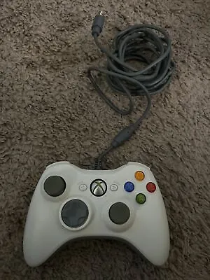 $10 • Buy OEM White Wired Microsoft XBOX 360 System Controller Tested Official PC USB