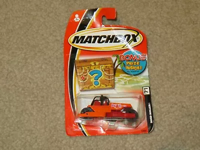 Matchbox Treasure Chest #71 Road Roller Orange MOC 2004 • $3