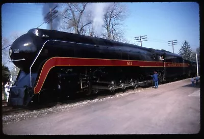 Original Rail Slide - NW Norfolk & Western 611 Bellevue OH 4-30-1987 • $4.97