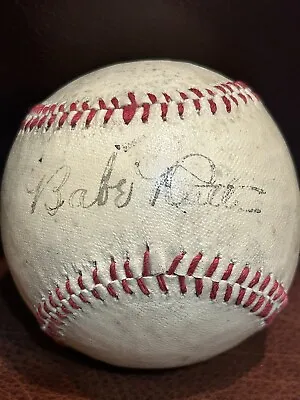 Babe Ruth Single Signed Autographed Baseball On Sweet Spot JSA COA Yankees • $18500