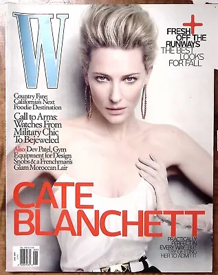 W Magazine Cate Blanchett June 2010 Watches Dev Patel Gym Equipment More W86 • $34.99