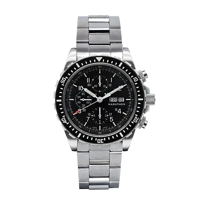 MARATHON 46mm Jumbo Diver/Pilot's Automatic Chronograph (CSAR) With Stainless St • $4860