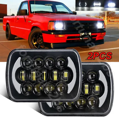 1986-1993 For Mazda B2000 B2200 B2600 Pickup Pair 7x6  Led Headlights Hi-Lo Halo • $59