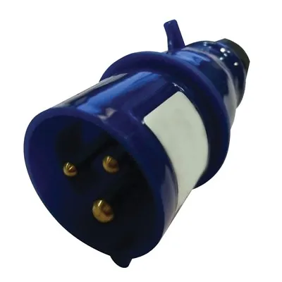 230 Volt Blue 16 Amp 3 Contact High Current INLINE Plug  • £2.50