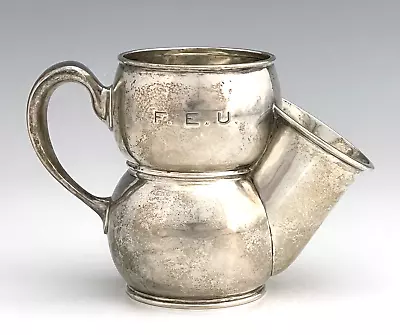 Antique Large Shreve Crump & Low Sterling Silver Shaving Mug Cup (scrap 282g) • $147.50